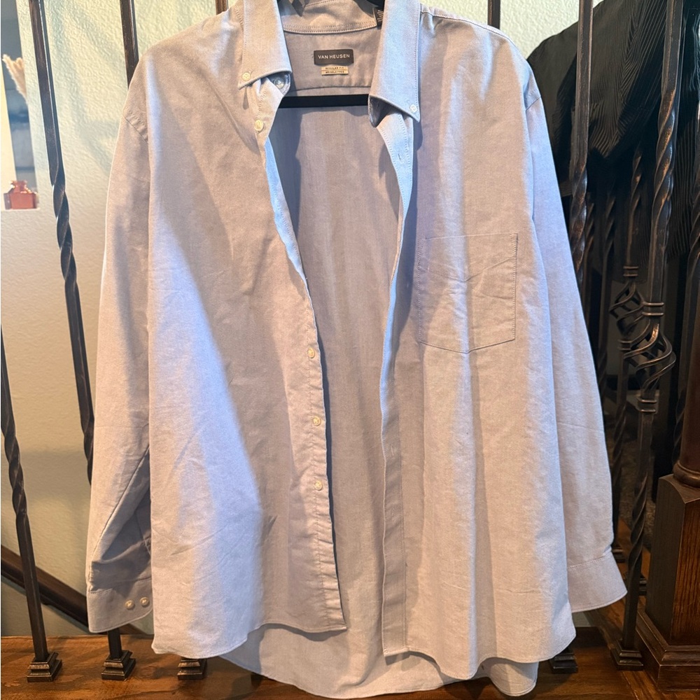 Van Heusen Light Blue Button-Up Shirt